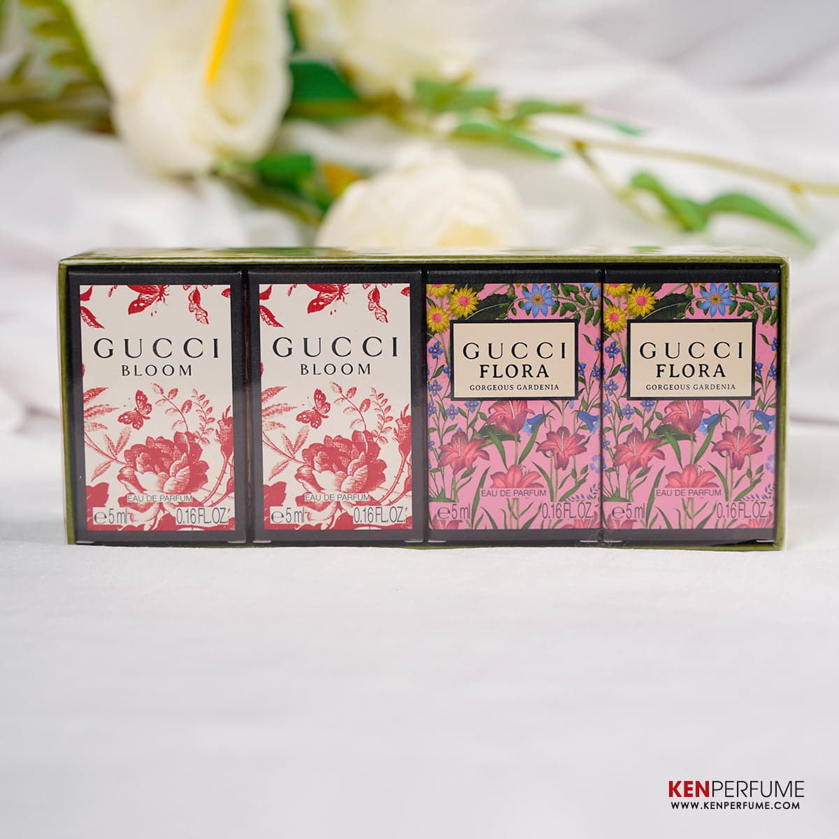 GUCCI - Set 2 Bloom EDP 5ml Mini + 2 Flora Gorgeuos Gardenia EDP 5ml Mini