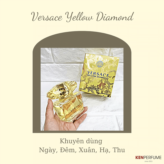 Nước hoa Yellow Diamond được khuyên dùng vào ban đêm có thể lưu hương từ 3-6 tiếng