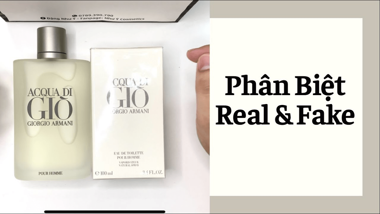 Những cách phân biệt nước hoa giorgio armani thật và giả