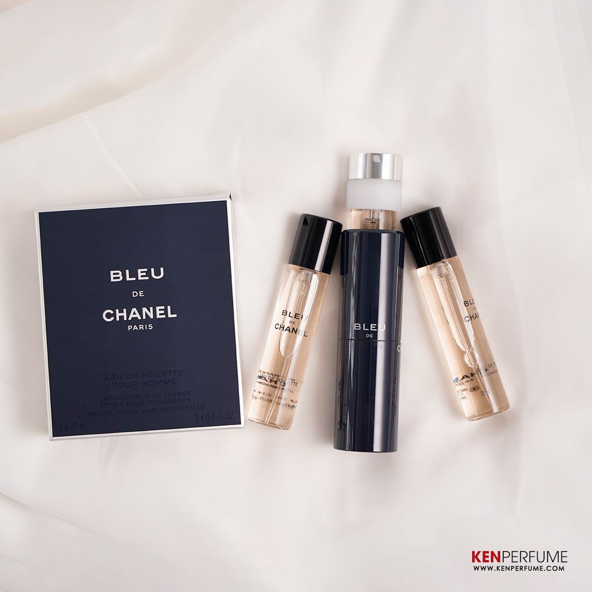 Set Nước Hoa Nam Chanel Bleu de Chanel EDT 3x20ml