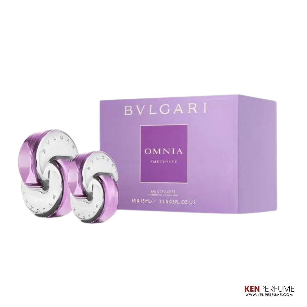 Set Nước Hoa Nữ Bvlgari Omnia Amethyste (65ml + Mini 15ml)