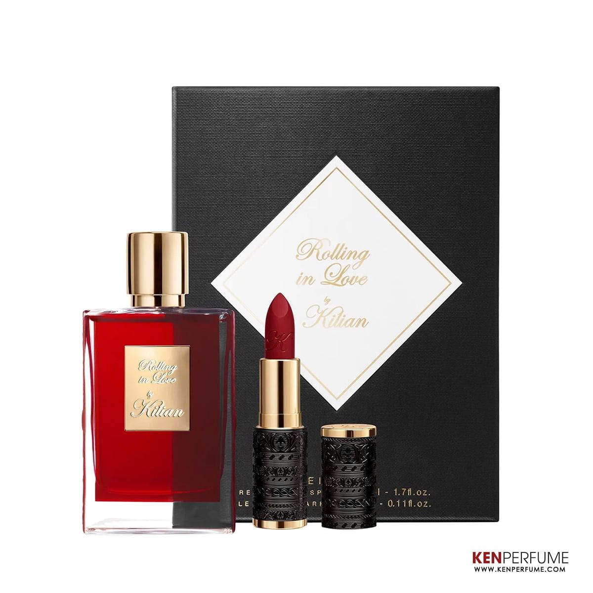 Set Nước Hoa Nữ Kilian Rolling In Love EDP ( 50ML + Son Kilian 240 Intoxicating)