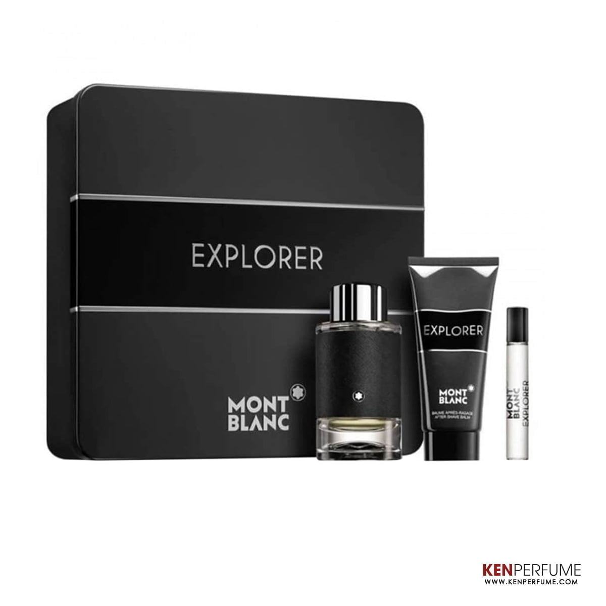 Set Nước Hoa Nam Mont Blanc Explorer EDP (100ml + Mini 10ml + LKM 75ml)