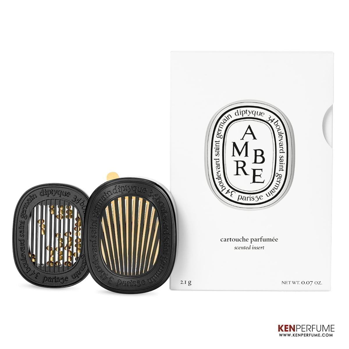 Nước Hoa Ô Tô Diptyque Car Diffuser And Insert Ambre / Amber 2.1g