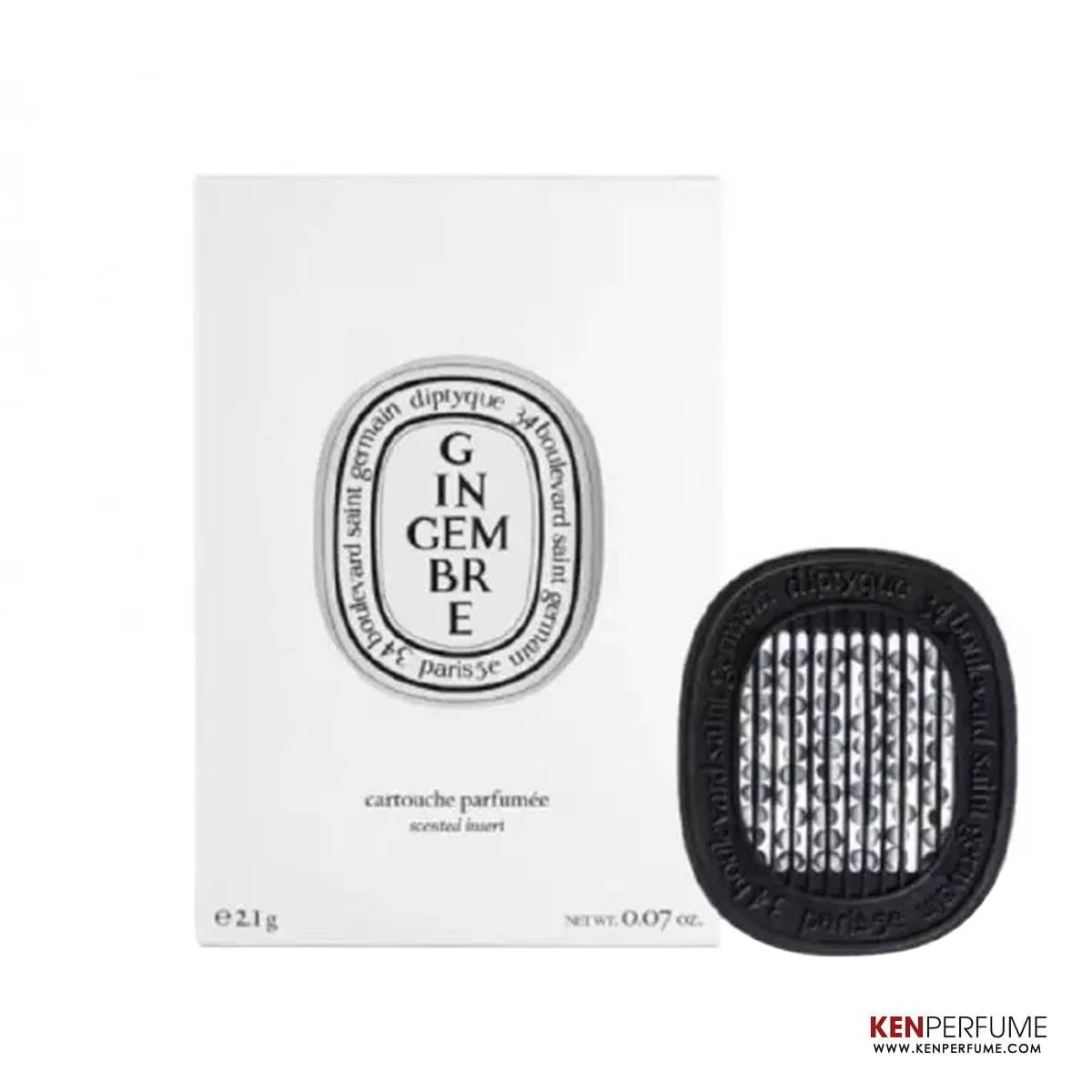 Nước Hoa Ô Tô Diptyque Car Diffuser And Insert Gingembre / Ginger 2.1g