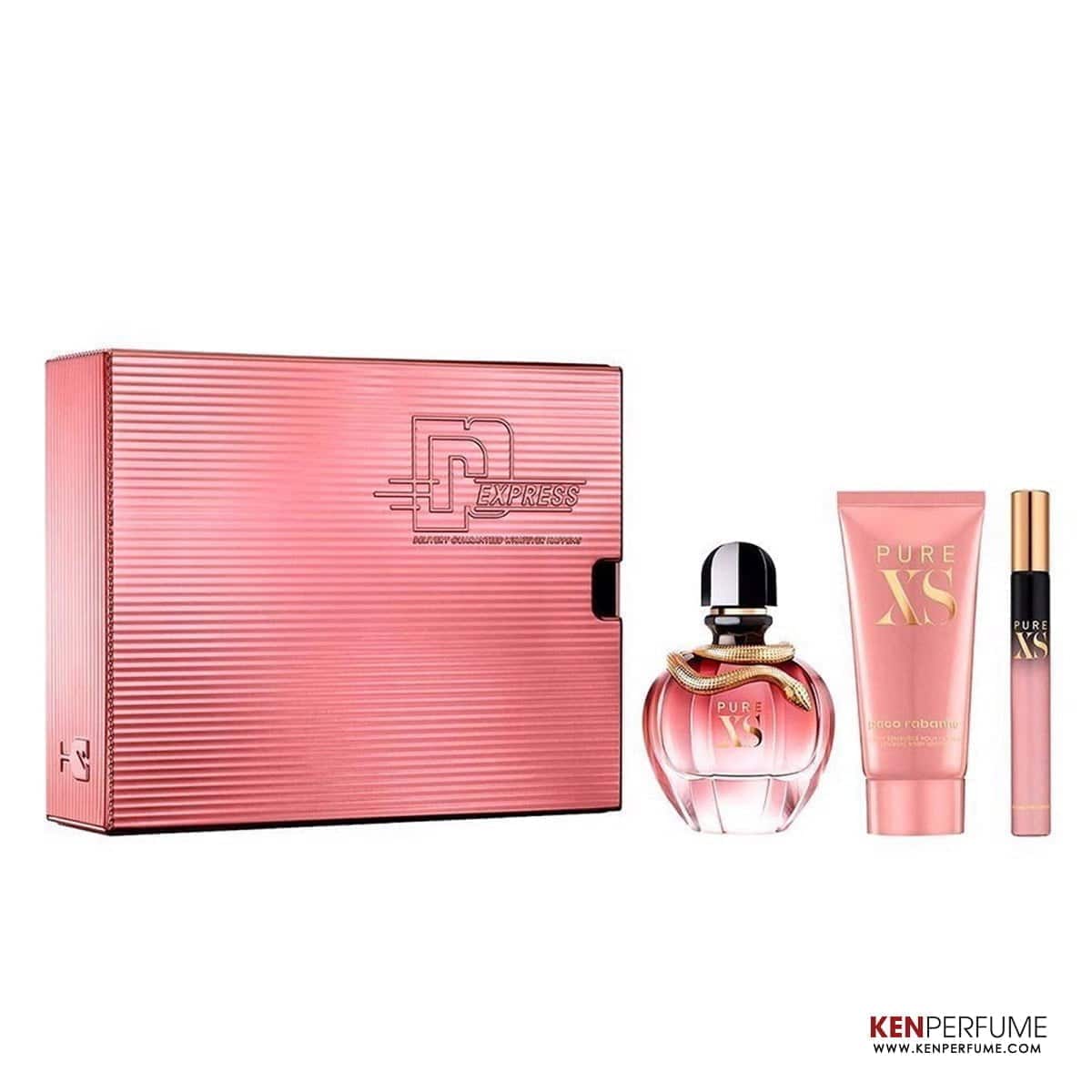 Set Nước Hoa Nữ Paco Rabanne Pure XS EDP ( 80ml + 10ml + lotion 100ml )