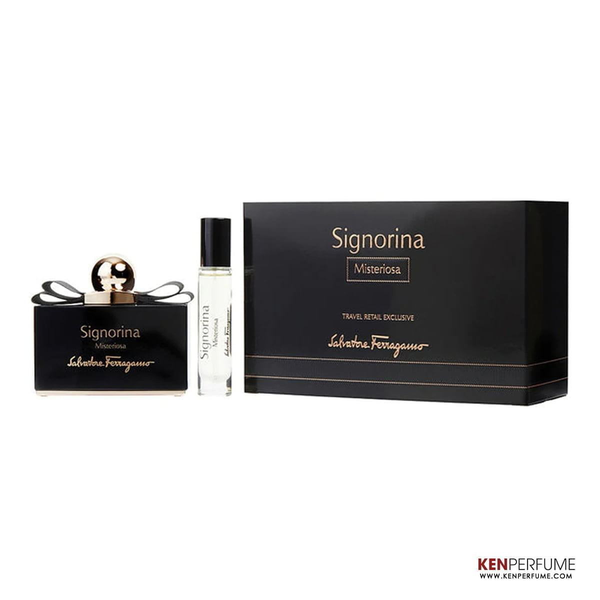 Set Nước Hoa Nữ Salvatore Ferragamo Signorina Misteriosa EDP (100ml + Mini 10ml)
