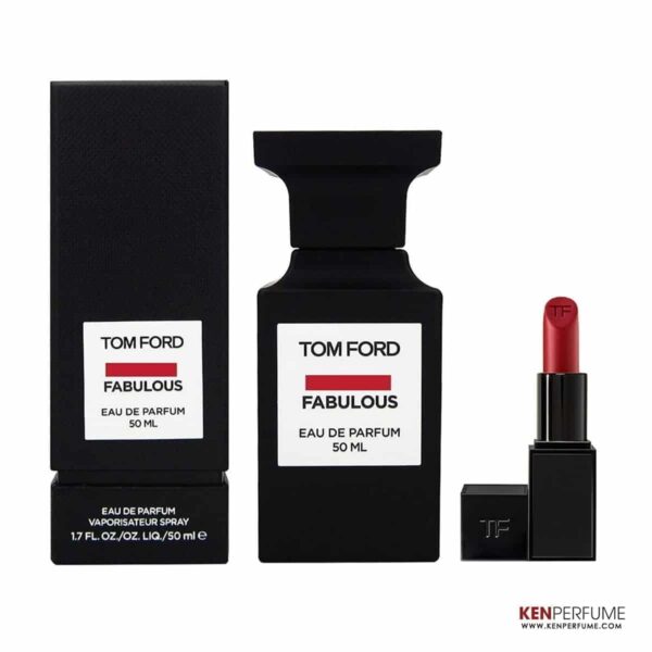 Set Nước Hoa Unisex Tom Ford Fucking Fabulous EDP (50ml + Son FF01)