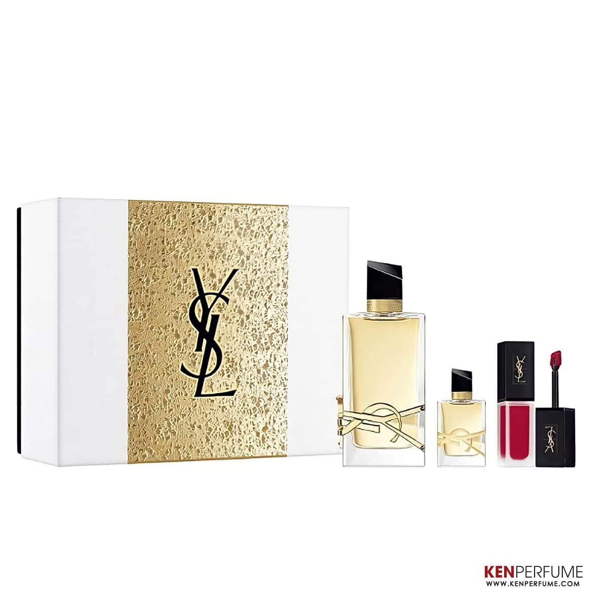 Set Nước Hoa Nữ Yves Saint Laurent YSL Libre EDP Set 3 Món (90ml + Body Lotion 50ml + Son 208)