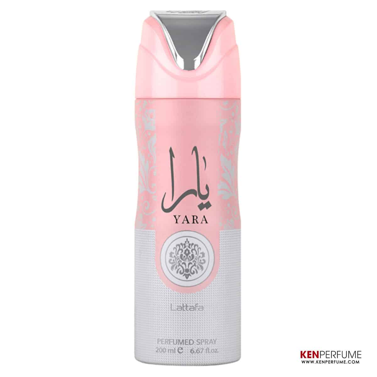 Xịt Khử Mùi Toàn Thân Lattafa Yara 200ml